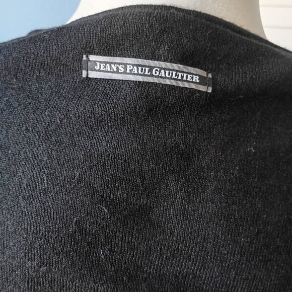 JEAN PAUL GAULTIER Black ribbed wool corset Sweater vintage | Pre-owned - Picture 7 of 9